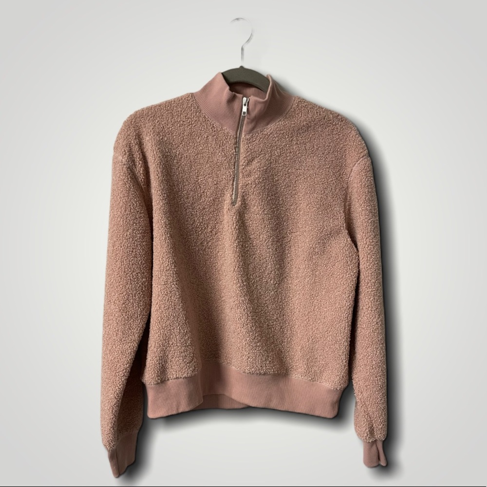 Top Shop Teddy Half Zip